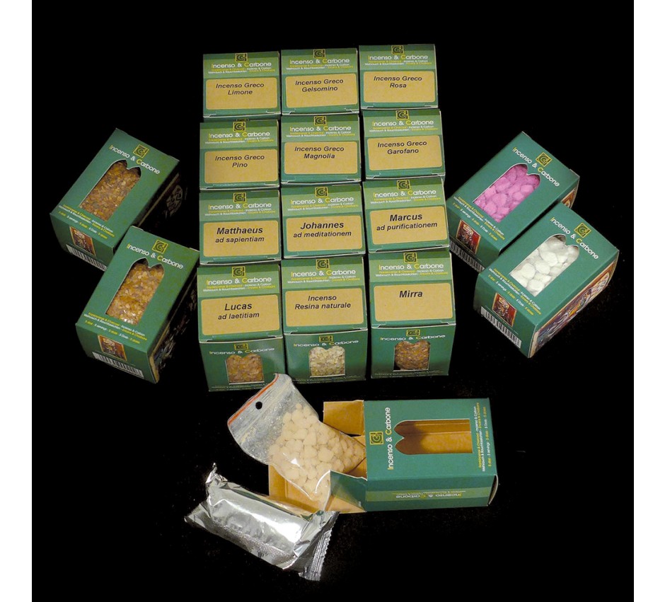 KIT WITH FRANKINCENSE AND CHARCOAL